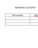 01 - Bordereau de dépôt