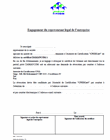 Formulaire de l'engagement du représentant légal de l'entreprise autorisant l'utilisation du portail